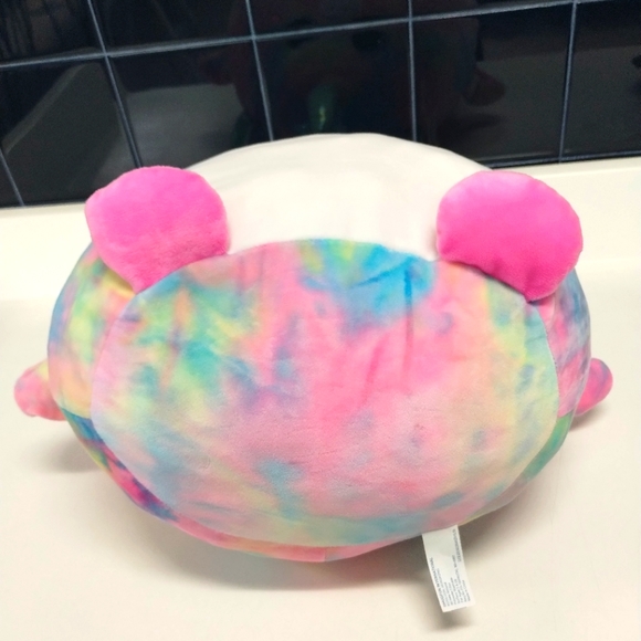Hug Fun Tie dye unicorn Pegasus pony round squishy plush stuffed animal fairy co - Picture 8 of 14